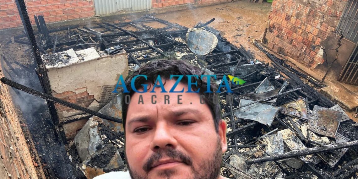 Após consumir bebida alcoólica, homem incendeia a própria casa em Rio Branco
