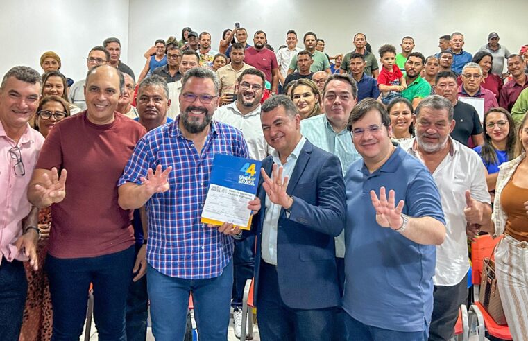 Em Feijó, Alan Rick celebra a filiação de ex-deputado Cadmiel ao União Brasil